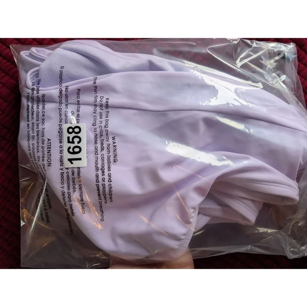 Xhilaration High Waist Bikini Bottom Size 3X 24W 26W Lilac Purple Swimsuit NWT